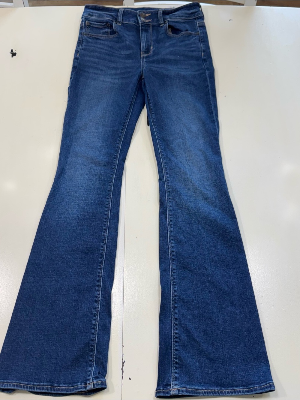 American Eagle Hi-Rise Artist Flare Jeans (4 Regular)